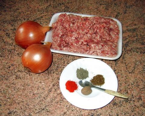 Ингредиенты для приготовления сибирских пельменей